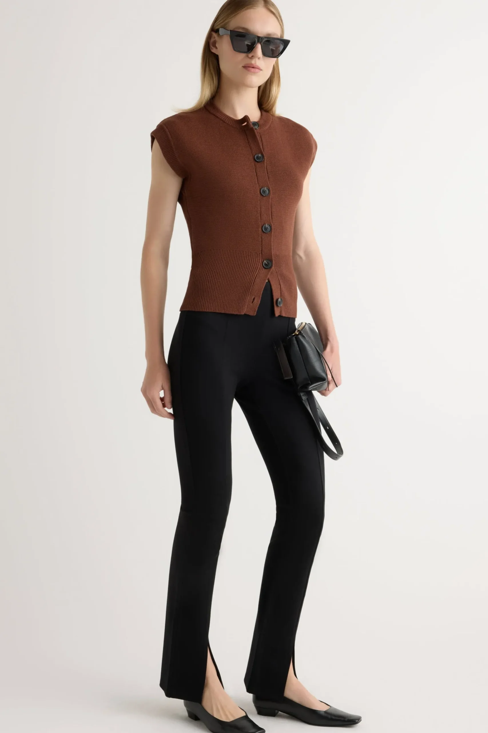 Brilliant Wise Corporation Limited Solea Button Knit Vest< Sweaters|Tops
