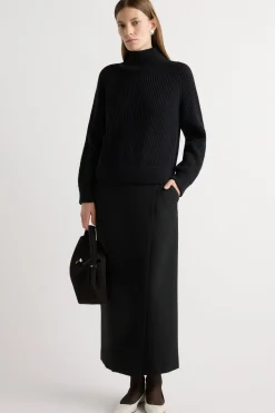 Hua Jia Spencer Suiting Wrap Maxi Skirt< Skirts