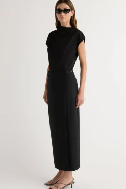 Hua Jia Spencer Suiting Wrap Maxi Skirt< Skirts