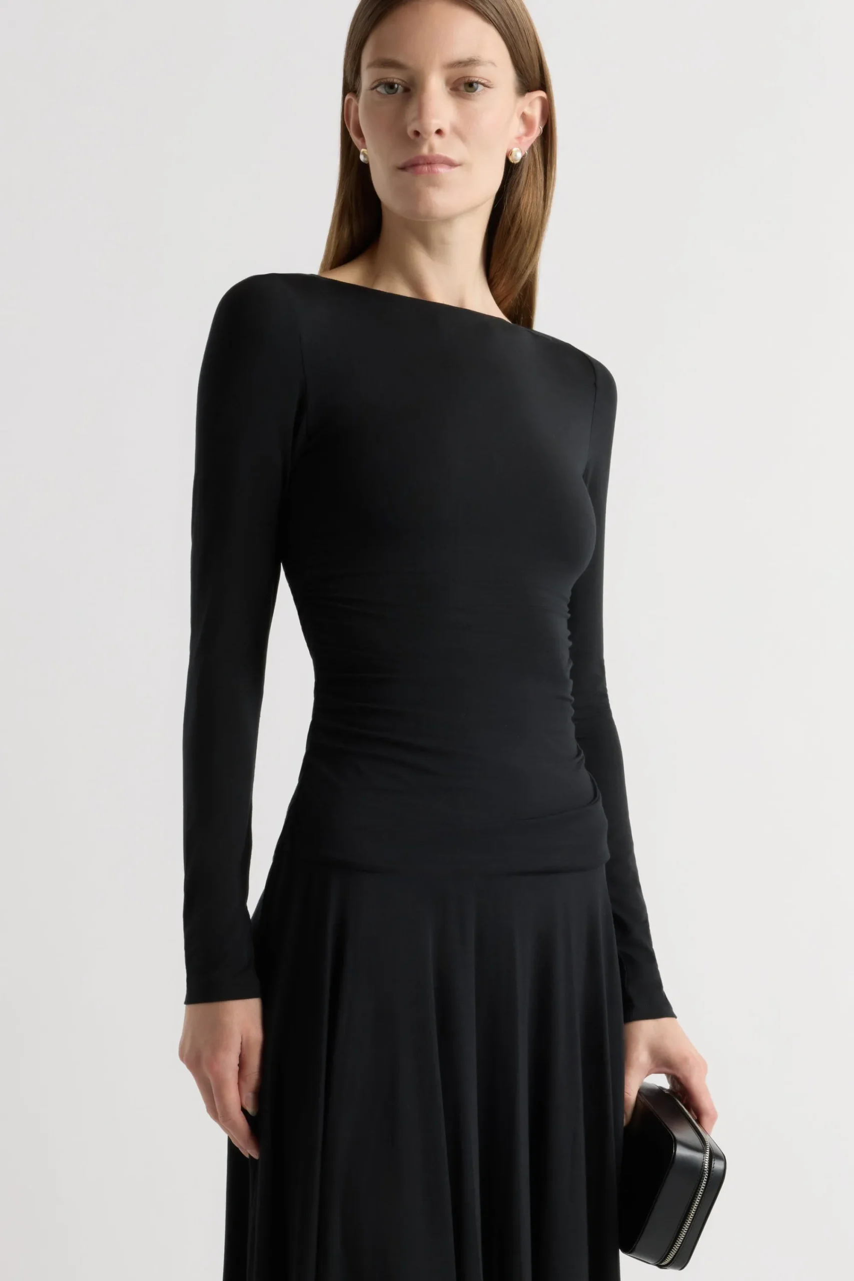 Asia Consultancy Co., Ltd Tamryn Ruched Drop-Waist Dress< Dresses