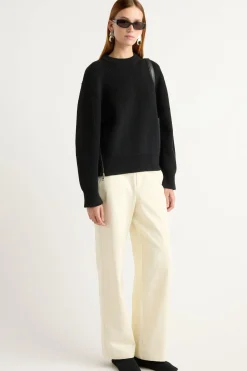 Brilliant Wise Corporation Limited Tate Organic Cotton Side-Zip Sweater< Sweaters