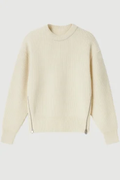 Brilliant Wise Corporation Limited Tate Organic Cotton Side-Zip Sweater< Sweaters