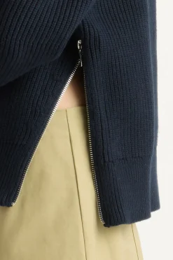 Brilliant Wise Corporation Limited Tate Organic Cotton Side-Zip Sweater< Sweaters