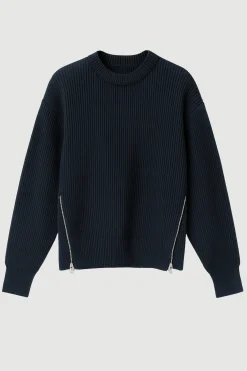 Brilliant Wise Corporation Limited Tate Organic Cotton Side-Zip Sweater< Sweaters