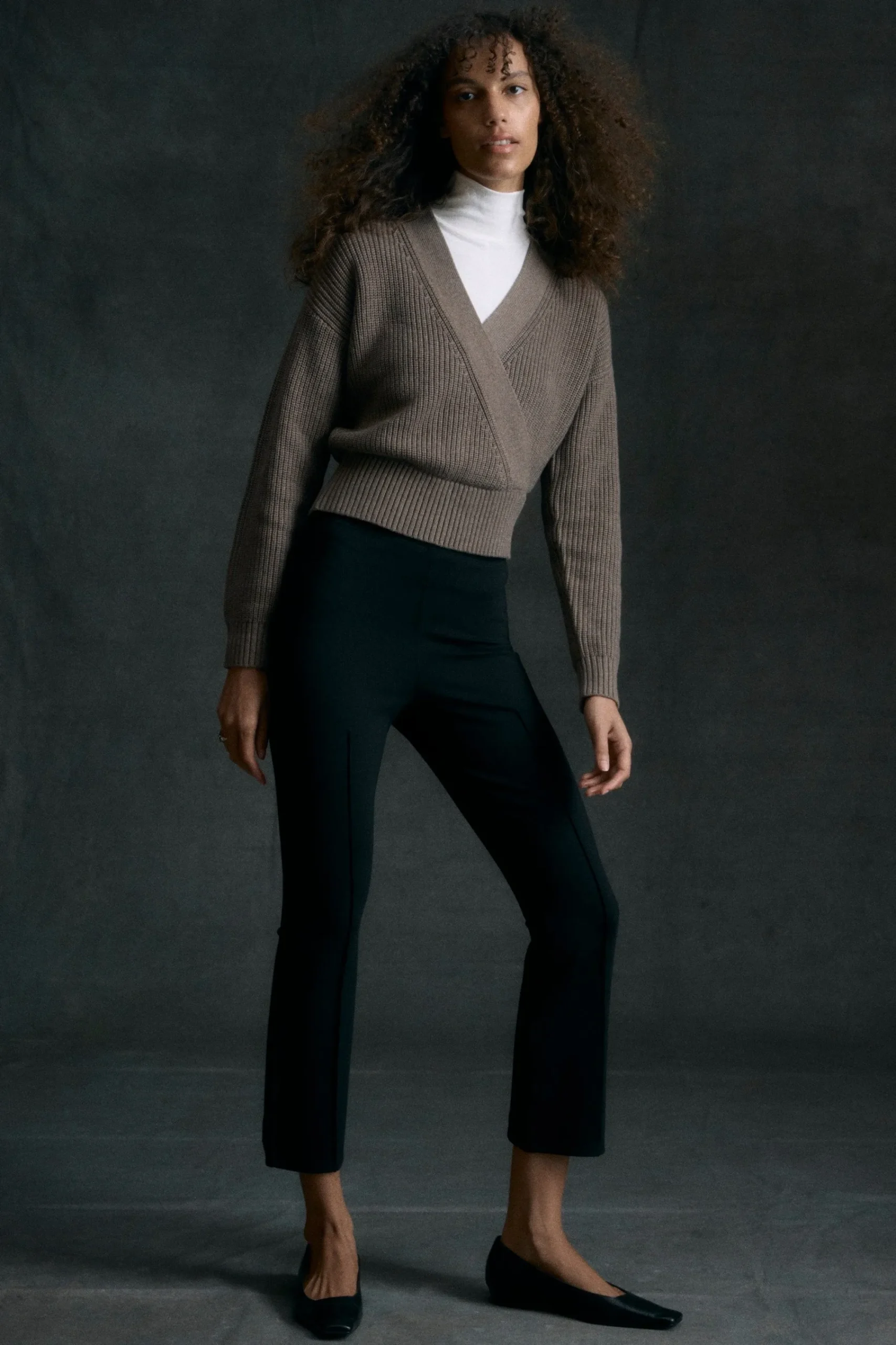 Lever Style LLC Tez Kick-Flare Ponte Stretch Pant< Pants