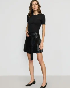 Asia Consultancy Co., Ltd Thea Semi-Sheer Tencel Crew-Neck Tee< Tees|Tops