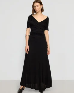 Asia Consultancy Co., Ltd Thilda Ruched Off-Shoulder Dress< Dresses