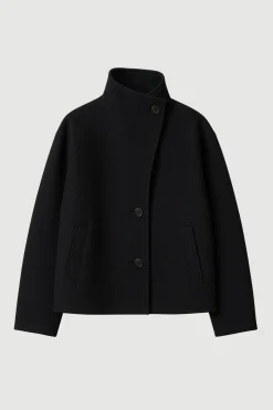 Hua Jia Vashti Wool-Blend Collared Peacoat< Outerwear