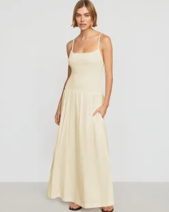 Fashion Apparels Venus Smocked Midi Dress< Dresses
