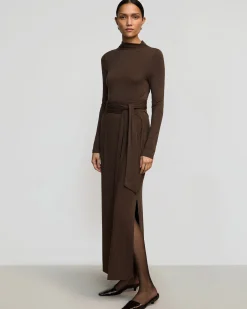Lever Style LLC Vero Tie-Front Long-Sleeve Dress< Dresses