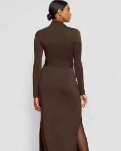 Lever Style LLC Vero Tie-Front Long-Sleeve Dress< Dresses