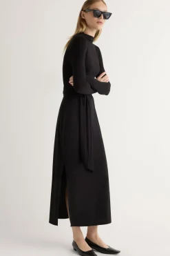 Lever Style LLC Vero Tie-Front Long-Sleeve Dress< Dresses