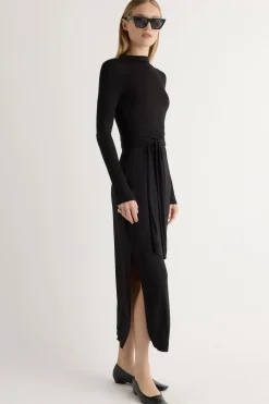 Lever Style LLC Vero Tie-Front Long-Sleeve Dress< Dresses