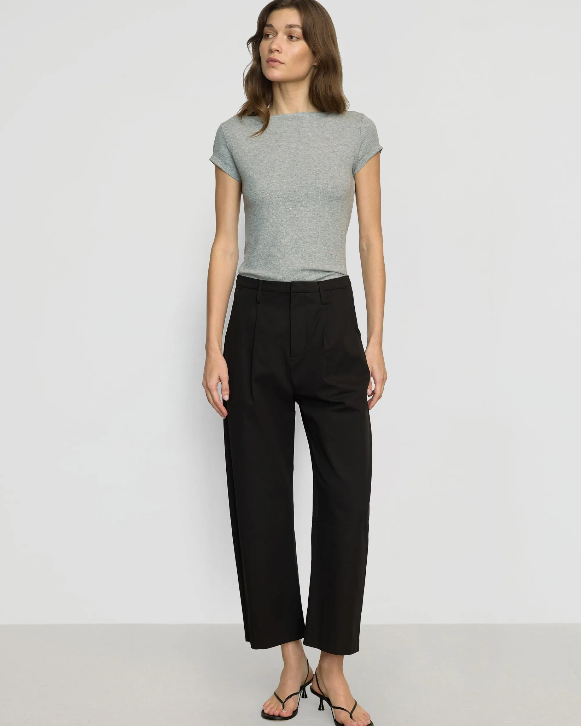 Asia Consultancy Co., Ltd Zayna Ribbed Cap-Sleeve Tee< Tees|Tops
