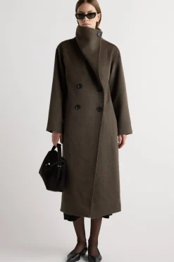 Hua Jia Zephra Wool-Blend Collared Maxi Coat< Outerwear