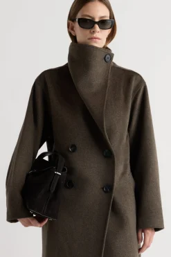 Hua Jia Zephra Wool-Blend Collared Maxi Coat< Outerwear
